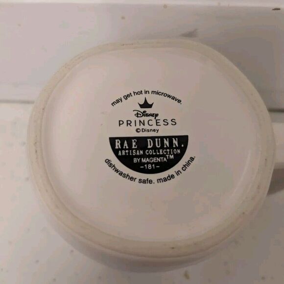 RAE DUNN DISNEY PRINCESS CASTLE COFFEE MUG “A DREAM COME TRUE” CINDERELLA - Picture 5 of 5